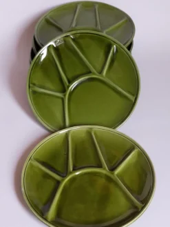 Sept assiettes céramique de niderviller vintages