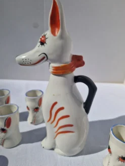Service A Liqueur En Forme De Chien Style Robj