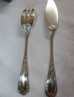 Service à poisson en métal argenté Ravinet d'Enfert