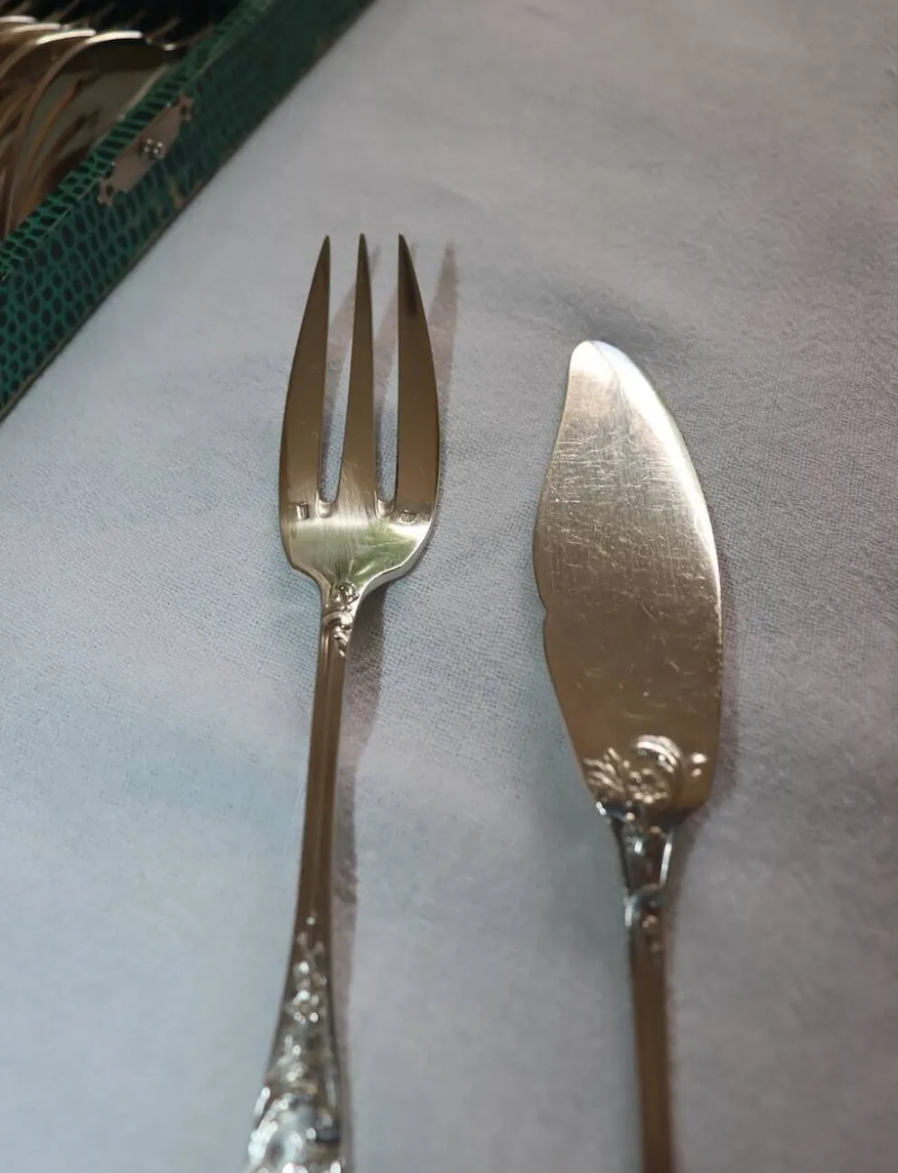Service à poisson en métal argenté Ravinet d'Enfert