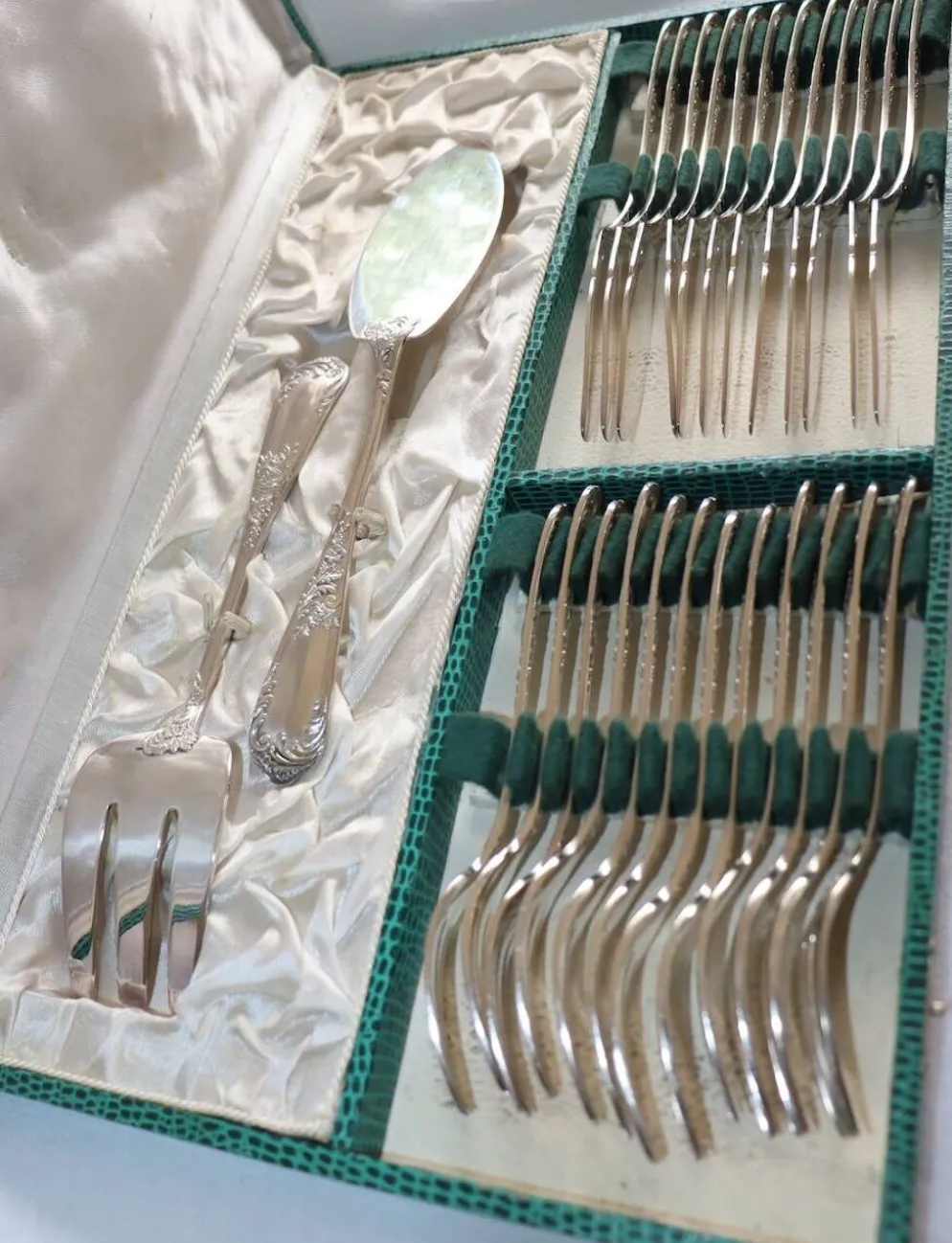 Service à poisson en métal argenté Ravinet d'Enfert