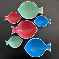 Service apéritif 6 coupelles poissons
