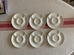 Service assiettes à asperges Gien