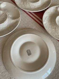 Service assiettes à asperges Gien
