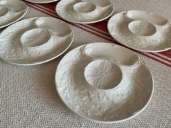Service assiettes à asperges Gien