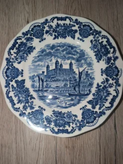 Service 12 Assiettes Plates Enoch Wedgwood Tower of London 20cm Neuf
