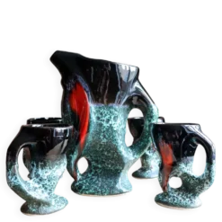 Service à boisson brutaliste en céramique volcanique Fat Lava (H25 cm) - 5