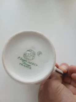 Service à café ancien en porcelaine de Limoges – F. Legrand & Cie