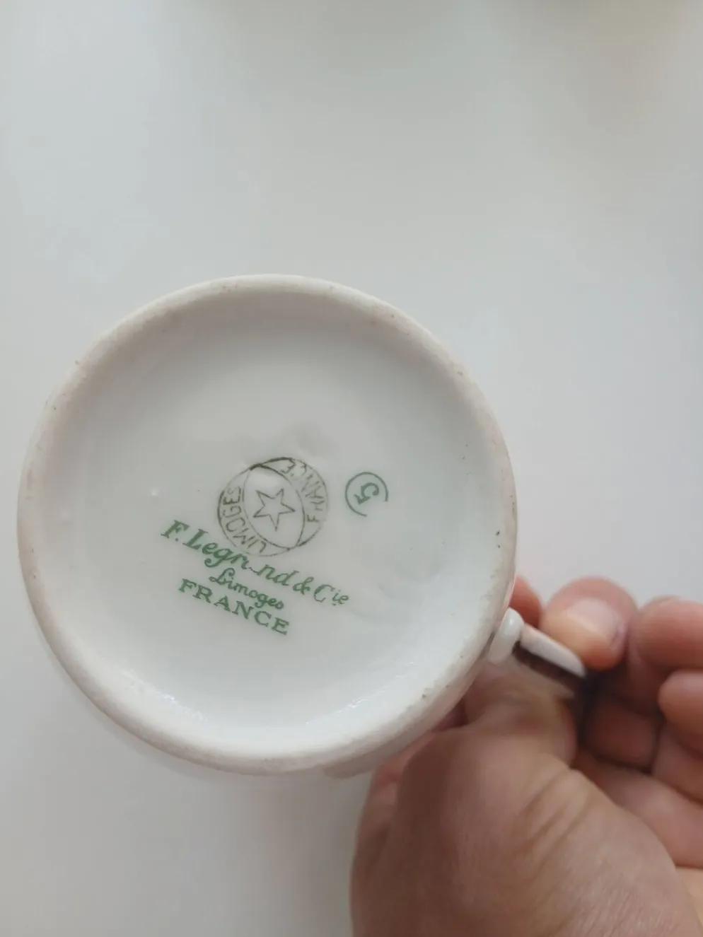 Service à café ancien en porcelaine de Limoges – F. Legrand & Cie