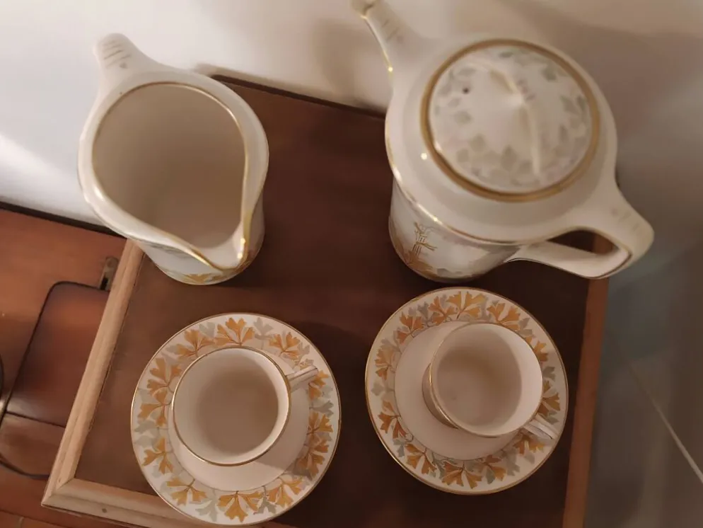 Service à café Art Nouveau en faïence fine de Maastricht (Société Céra