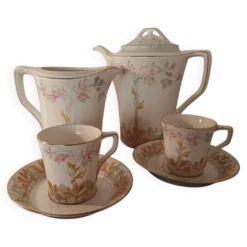 Service à café Art Nouveau en faïence fine de Maastricht (Société Céra