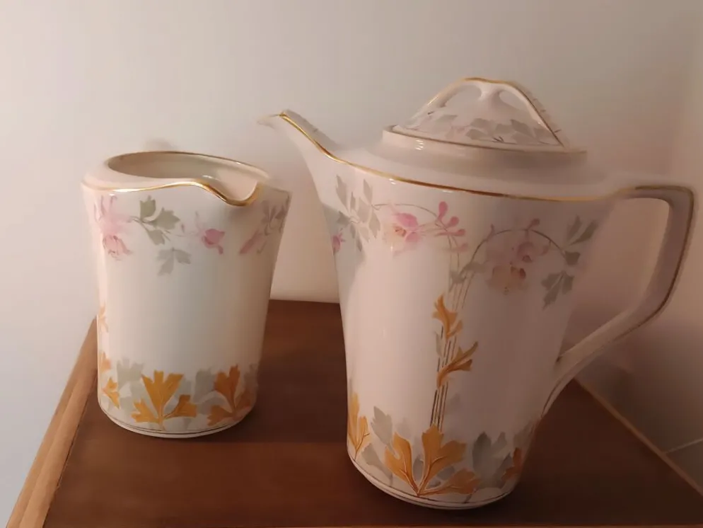 Service à café Art Nouveau en faïence fine de Maastricht (Société Céra