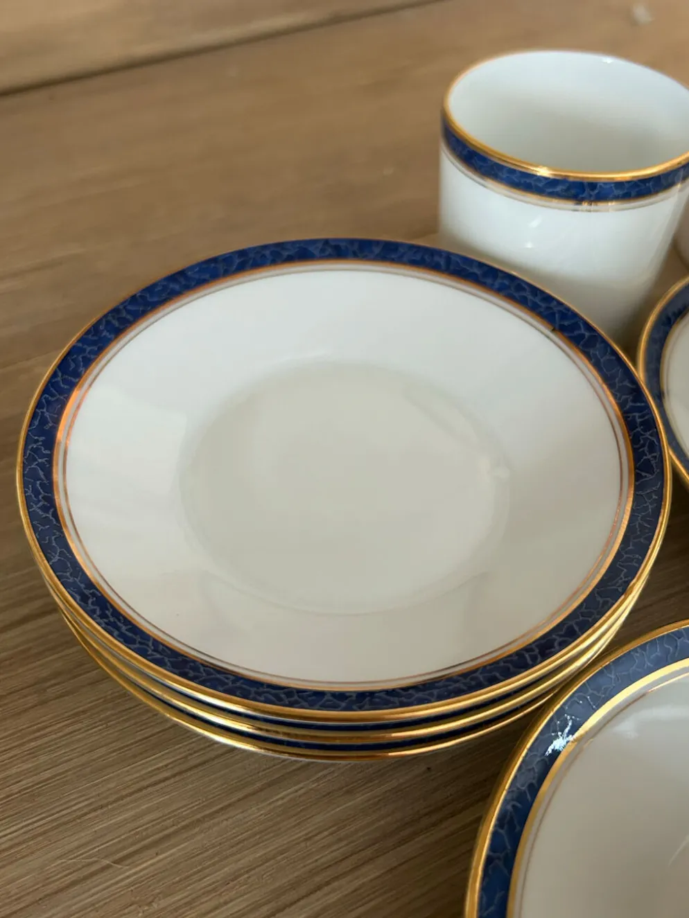 Service à café CH. Field Haviland Limoges - 5 tasses et soucoupes