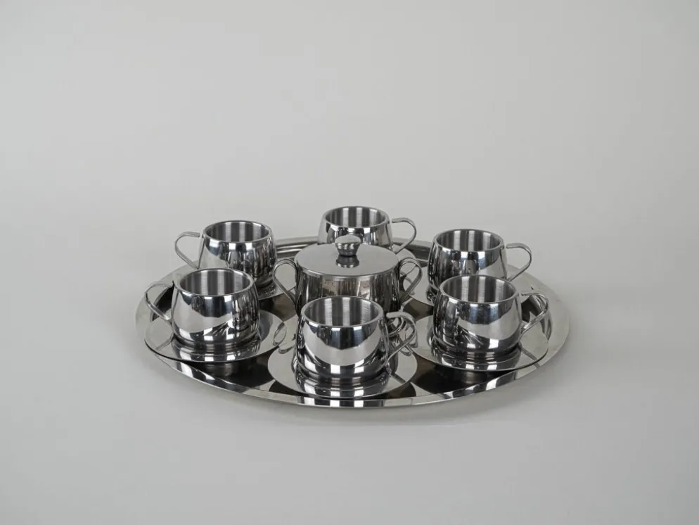 Service à café, design italien, années 1980, fabriqué en Italie