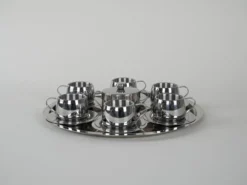 Service à café, design italien, années 1980, fabriqué en Italie