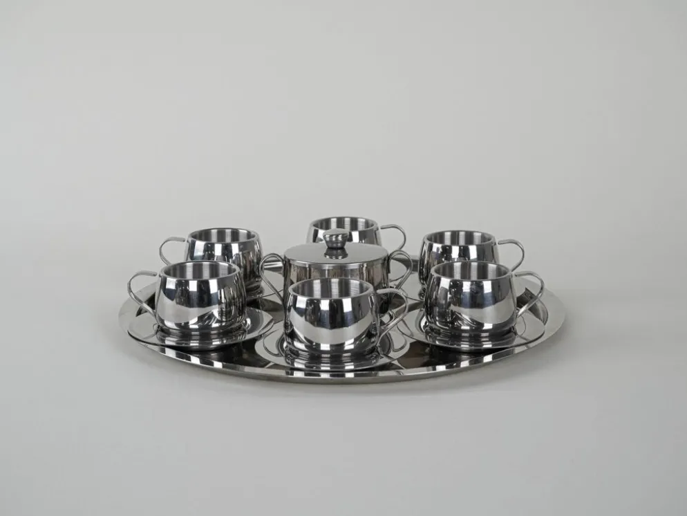 Service à café, design italien, années 1980, fabriqué en Italie