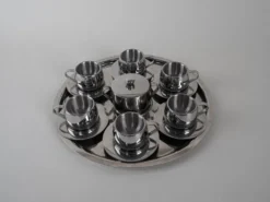 Service à café, design italien, années 1980, fabriqué en Italie