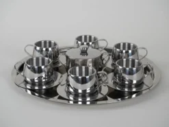 Service à café, design italien, années 1980, fabriqué en Italie