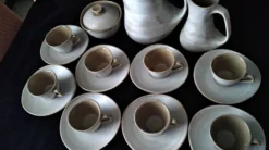 Service à café en grès de Niderviller Modèle Pierre