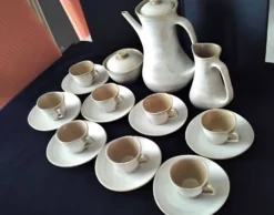 Service à café en grès de Niderviller Modèle Pierre