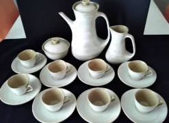 Service à café en grès de Niderviller Modèle Pierre