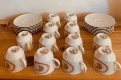 Service à café en porcelaine bareuther bavaria vintage années 70