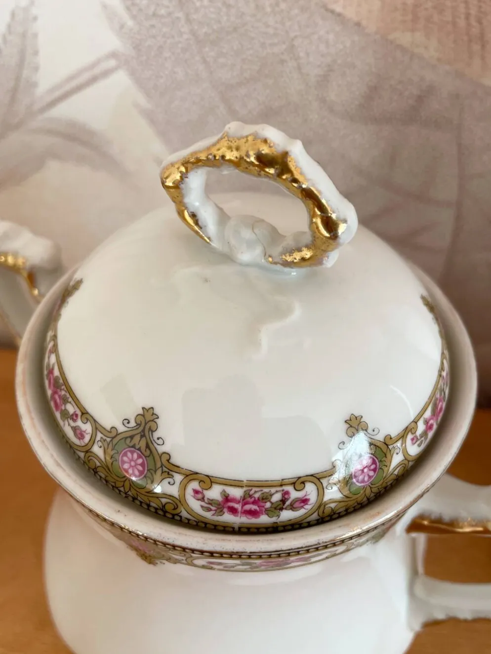 Service à café en porcelaine vignaud limoges - 1950
