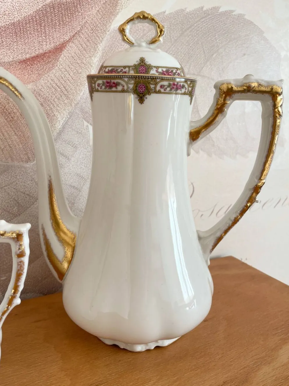 Service à café en porcelaine vignaud limoges - 1950