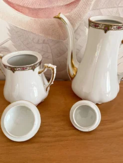 Service à café en porcelaine vignaud limoges - 1950