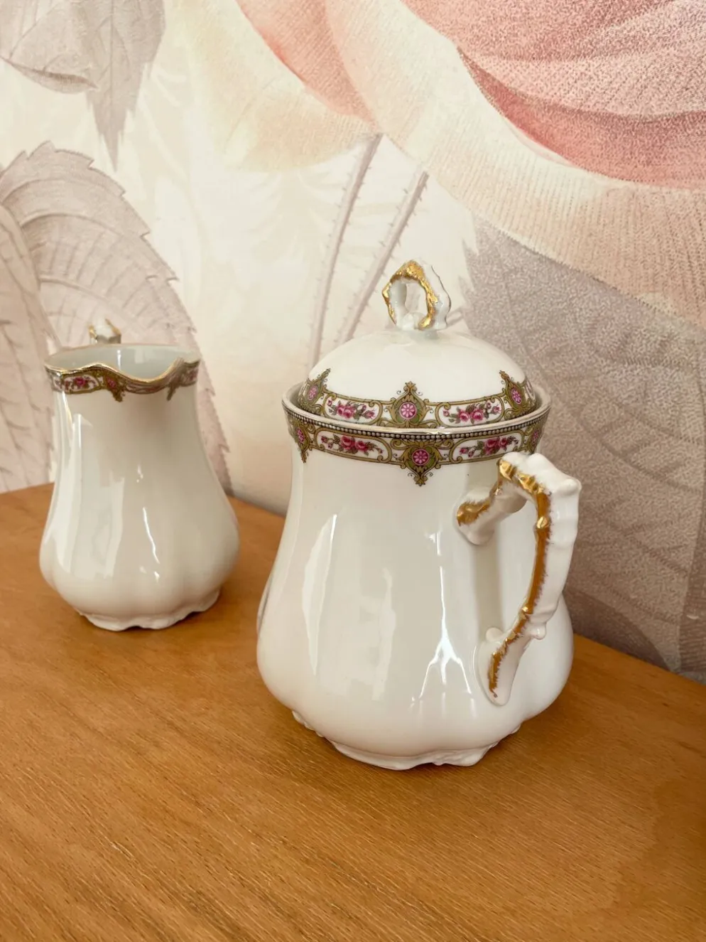 Service à café en porcelaine vignaud limoges - 1950