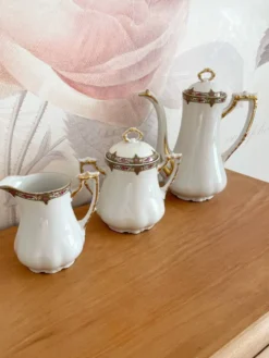 Service à café en porcelaine vignaud limoges - 1950