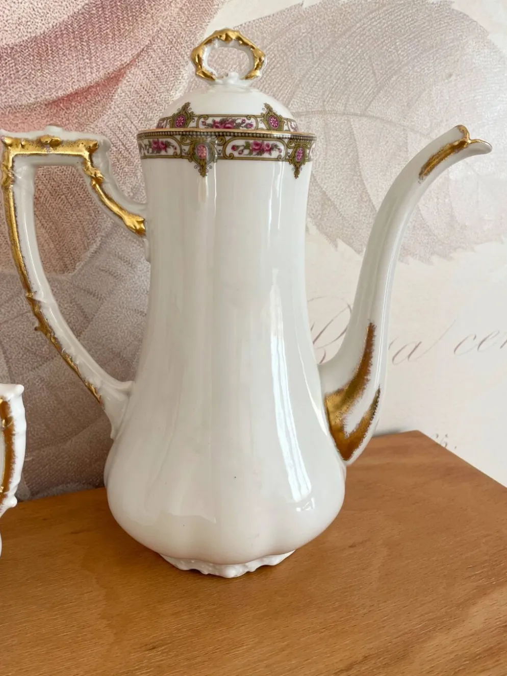 Service à café en porcelaine vignaud limoges - 1950