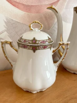 Service à café en porcelaine vignaud limoges - 1950