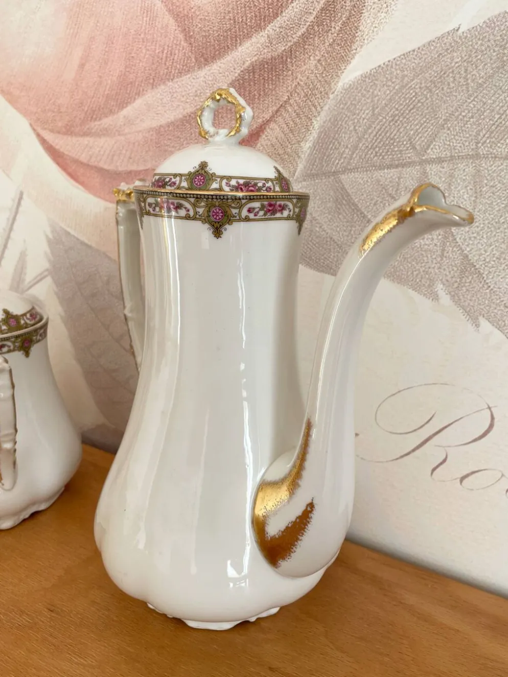 Service à café en porcelaine vignaud limoges - 1950