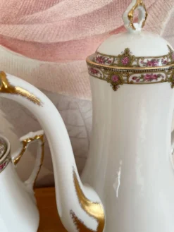 Service à café en porcelaine vignaud limoges - 1950