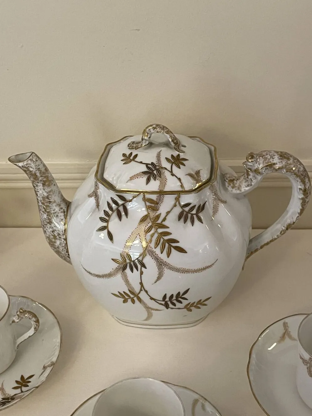 Service à café Limoges Léon Sazerat XIX ème siècle - 12 tasses