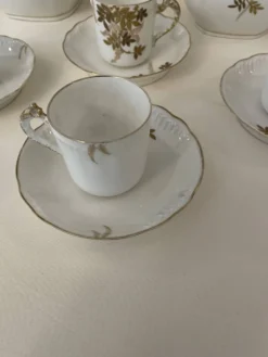 Service à café Limoges Léon Sazerat XIX ème siècle - 12 tasses