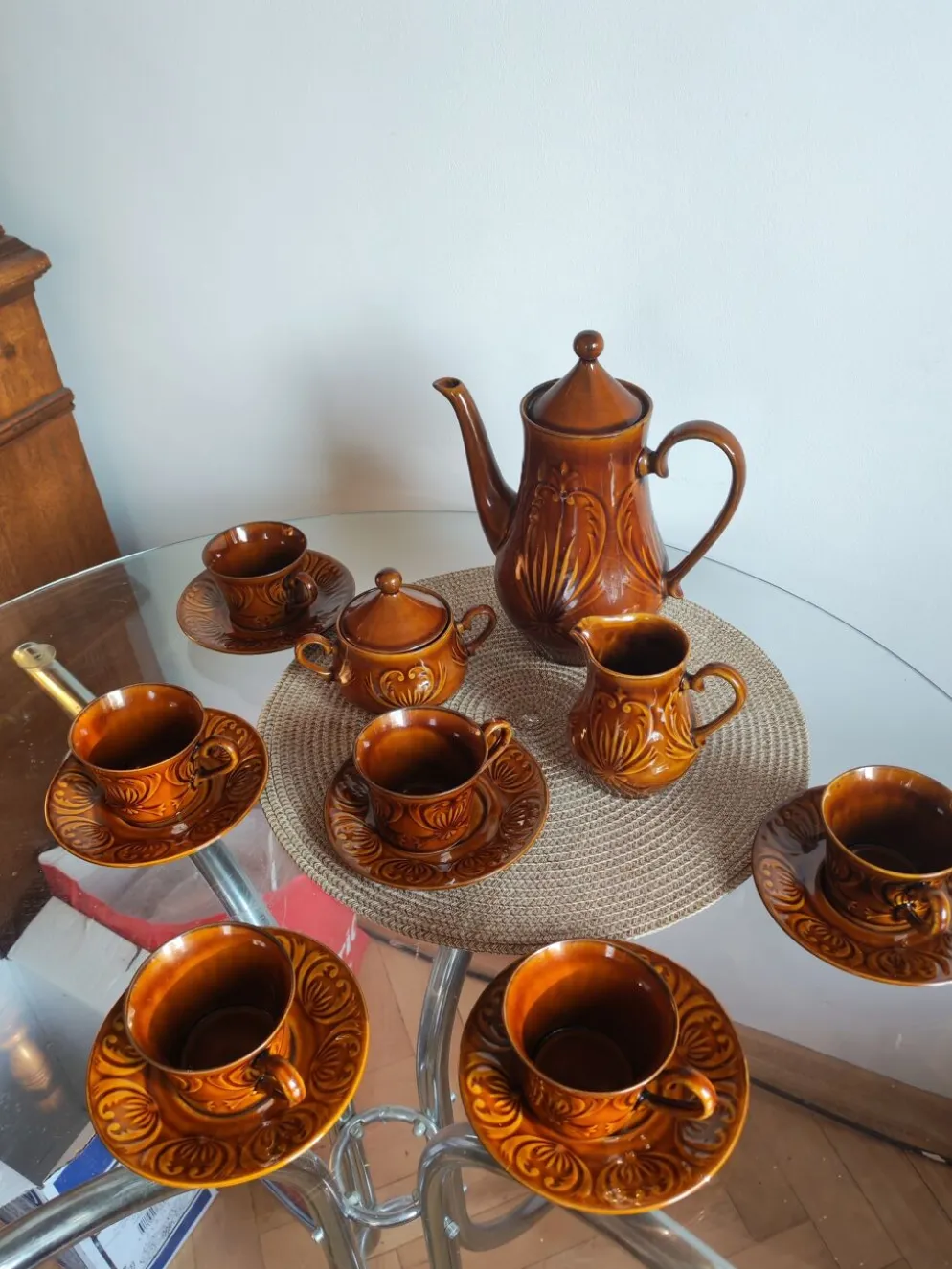 Service à café mid century Pologne 1960