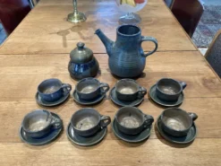 Service à café ou thé en grès