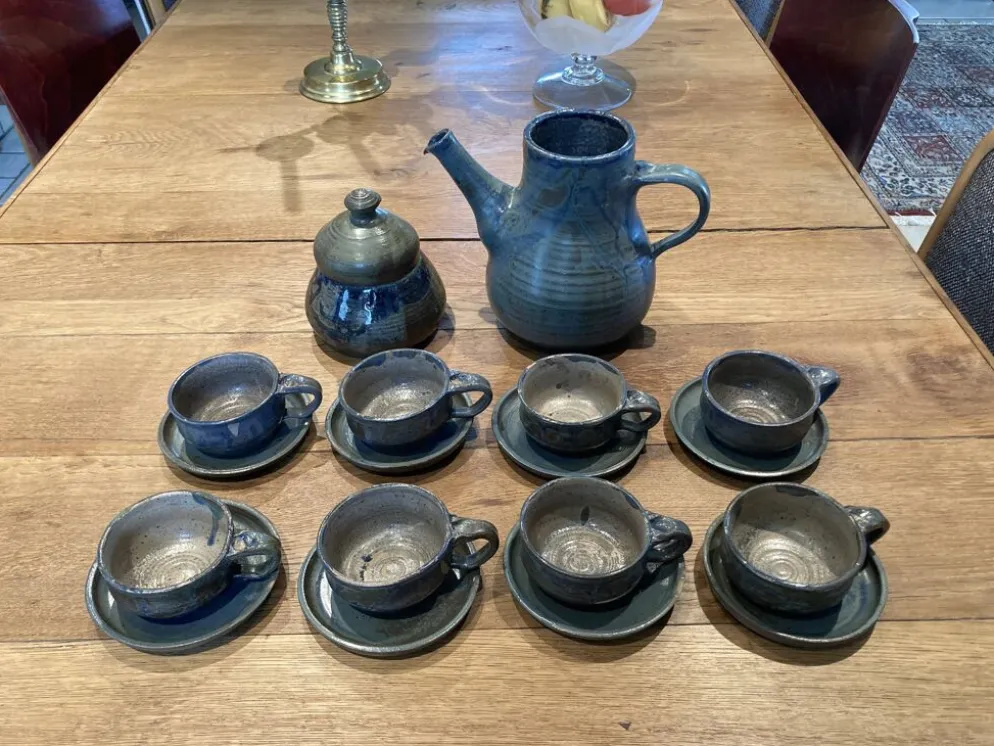 Service à café ou thé en grès