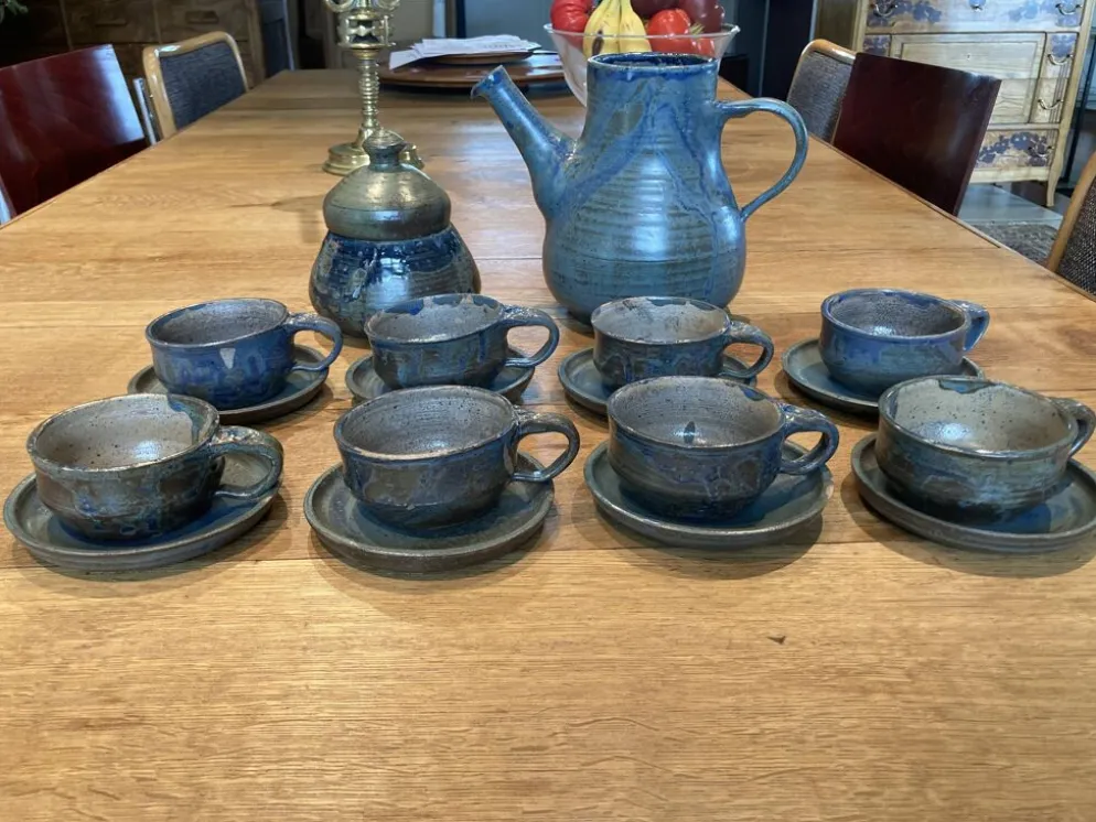 Service à café ou thé en grès