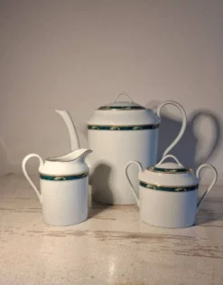 Service à café 3 pièces – Porcelaine de Limoges – Modèle Trianon