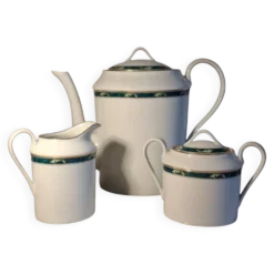 Service à café 3 pièces – Porcelaine de Limoges – Modèle Trianon