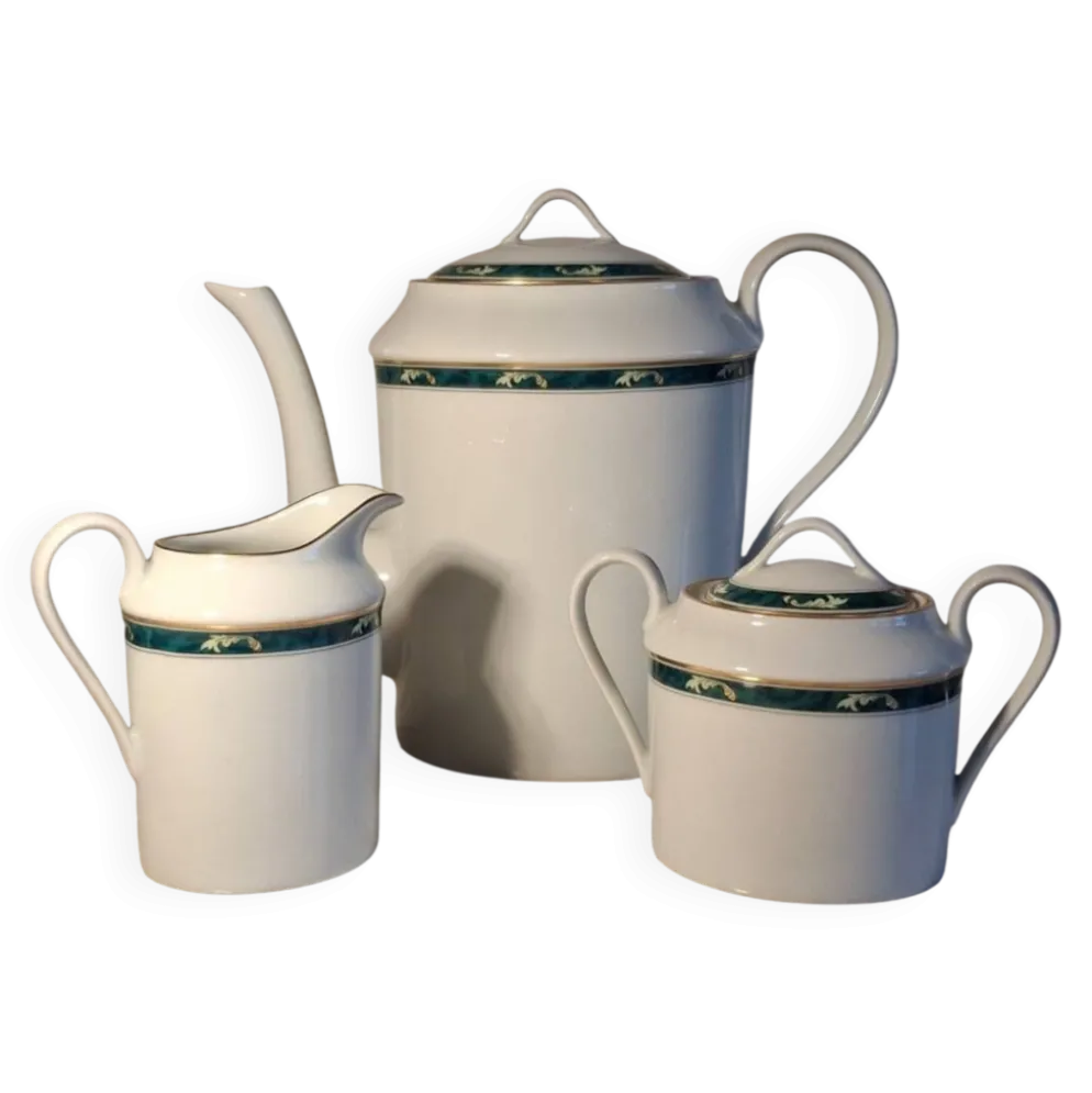 Service à café 3 pièces – Porcelaine de Limoges – Modèle Trianon