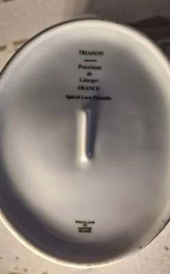 Service à café 3 pièces – Porcelaine de Limoges – Modèle Trianon