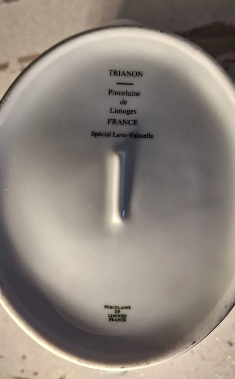 Service à café 3 pièces – Porcelaine de Limoges – Modèle Trianon
