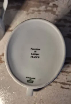 Service à café 3 pièces – Porcelaine de Limoges – Modèle Trianon