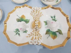 Service à café, porcelaine blanche avec dorure, KPM, Allemagne, 19e siècle