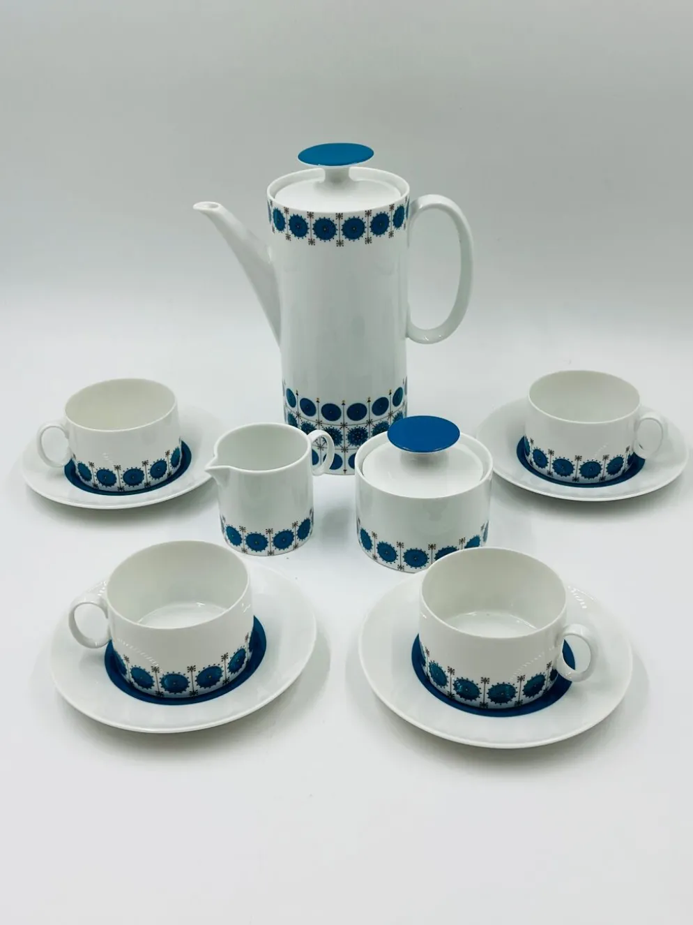 Service Café Porcelaine Thomas Germany Medaillon 70s