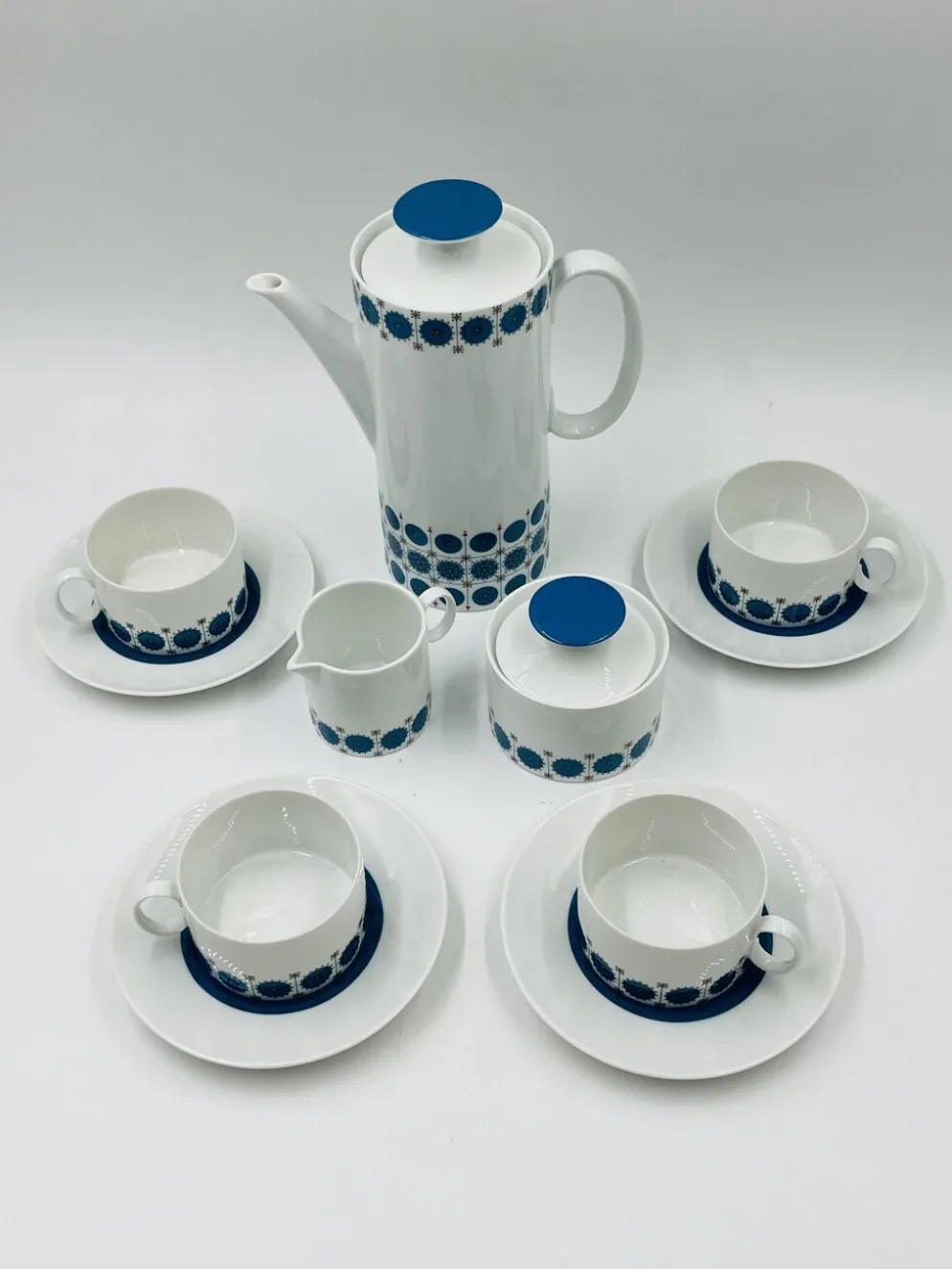 Service Café Porcelaine Thomas Germany Medaillon 70s